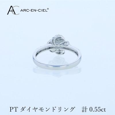 ふるさと納税 泉佐野市 ARC-EN-CIEL PTダイヤリング 計0.55ct【鑑別書付き】サイズ『11号』 J057-4 |  | 03