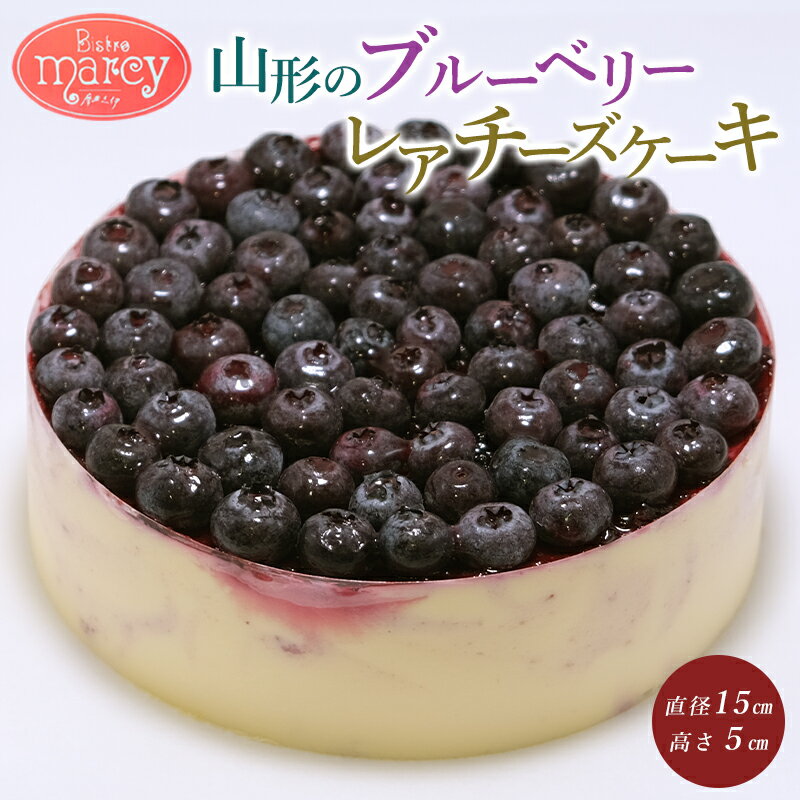 【ふるさと納税】山形のブルーベリーレアチーズケーキ 1個 FY24-154