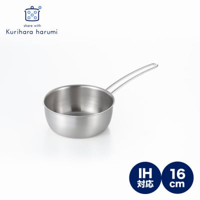 
                  栗原はるみ IH対応 アルミクラッド雪平鍋 16cm 小さい メモリ付き 丈夫 | 新潟県 弥彦村 片手鍋 なべ 鍋 キッチン用品 調理器具 キッチンツール 一人暮らし 新生活
                