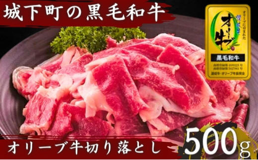 牛肉 切り落とし オリーブ牛 500g 肉 お肉 牛 和牛 国産 切落し すき焼き しゃぶしゃぶ 焼肉 焼き肉	