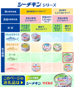 a17-066　オイル不使用シーチキンマイルド 1ケース(70g×24)