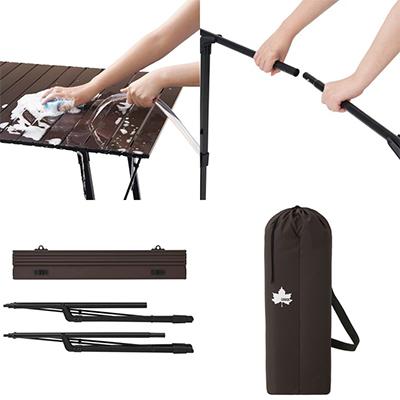 ふるさと納税 城陽市 丸洗いアジャスタテーブル L アウトドアやBBQで役立ち、丸洗い可でお手入れも楽々!73551001 |  | 03