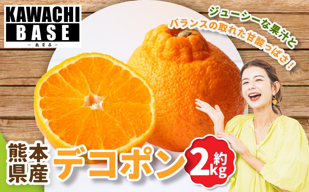 
                  熊本県産 デコポン 2kg デコポン 濃厚 柑橘 果汁 ジューシー 国産 果物 くだもの フルーツ 【2027年3月上旬発送開始】
                