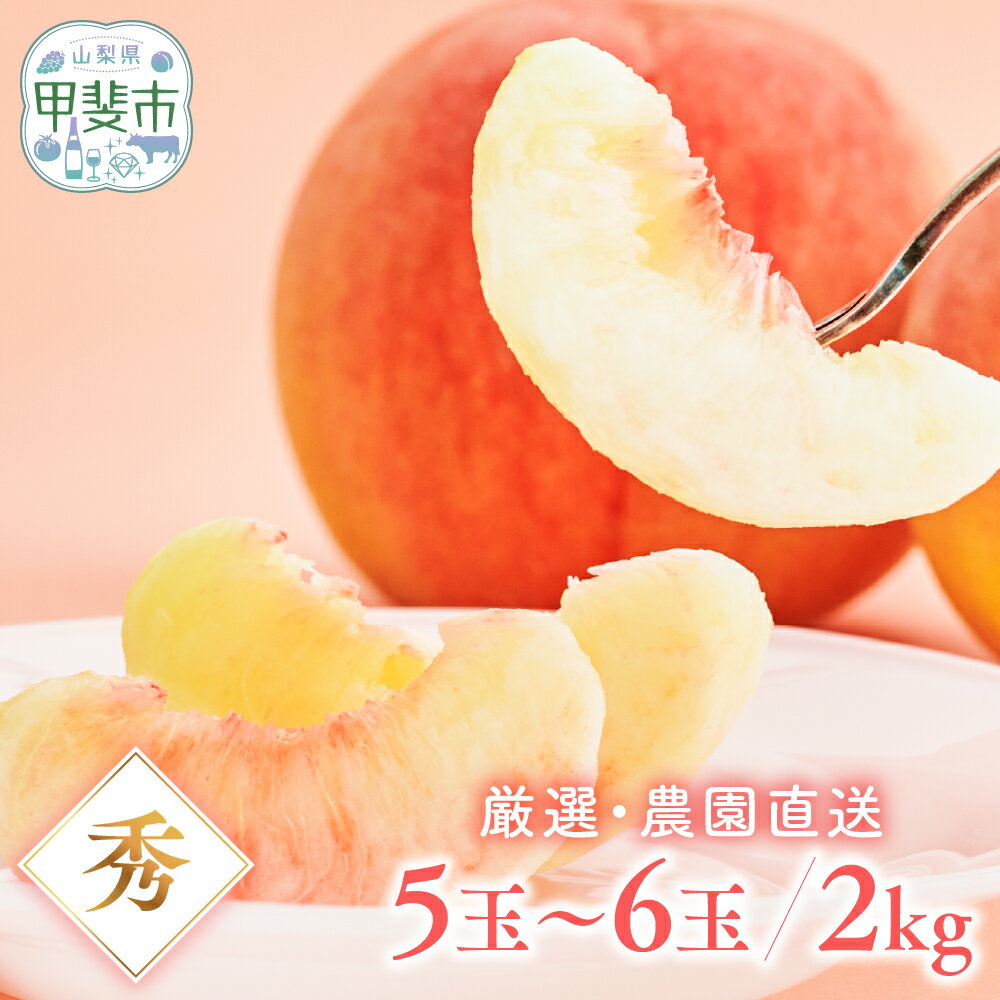 【ふるさと納税】 【先行予約2025年/令和7年発送分】桃　2kg　小箱