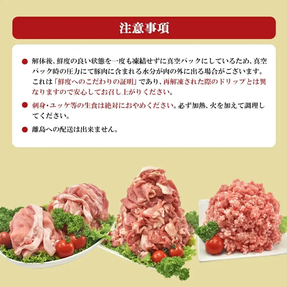 【期間限定・1パック増量キャンペーン！】JAPAN X 豚小間 切り落とし/計3kg+300g　【04301-0067】豚肉 豚 ブランド豚 小分け 豚こま 豚小間 切落し ジャパンエックス 蔵王 人