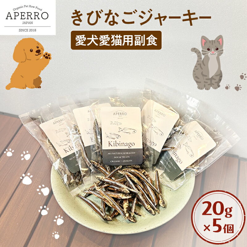 【ふるさと納税】愛犬愛猫用副食 きびなごジャーキー 20g×5個 ペット ペット用おやつ ペットフード 愛犬 愛猫 わんちゃん ねこちゃん 犬 猫 きびなご ご褒美