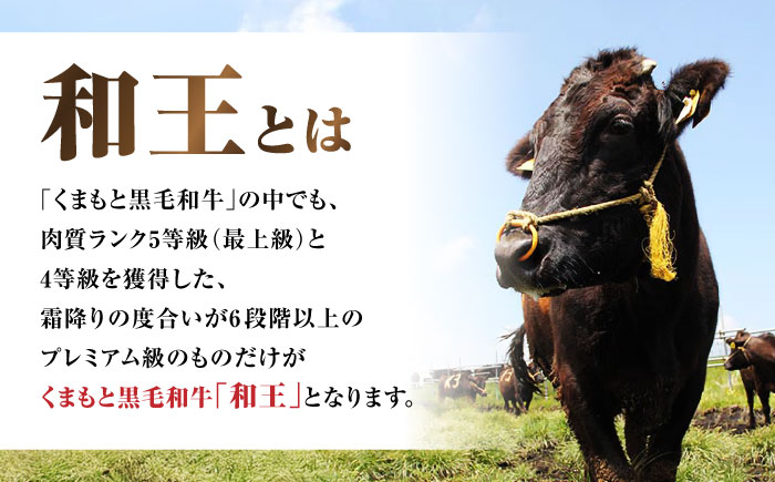 くまもと黒毛和牛 「和王」 サーロインステーキ 約400g (約200g×2枚) / 牛肉 和王 黒毛和牛 肉 サーロイン さーろいん 希少部位 熊本県 菊陽町【菊池地域農業協同組合】 [BHBQ00