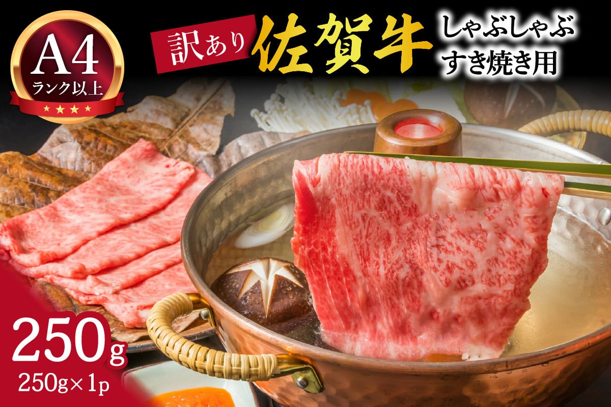 
            【 内容量が選べる 】佐賀牛 艶さし！ しゃぶしゃぶ すき焼き 250ｇ～1.6ｋｇ
          