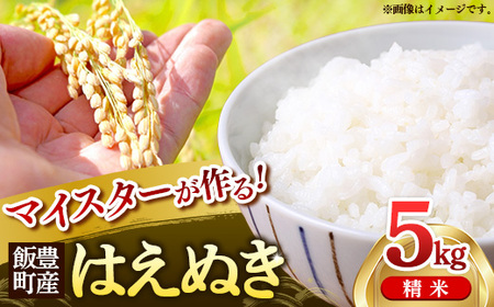 マイスターがつくる はえぬき 白米 5kg 令和7年産 - 山形県 飯豊町産 米 精米 銘柄 ブランド米 林七【価格改定】
