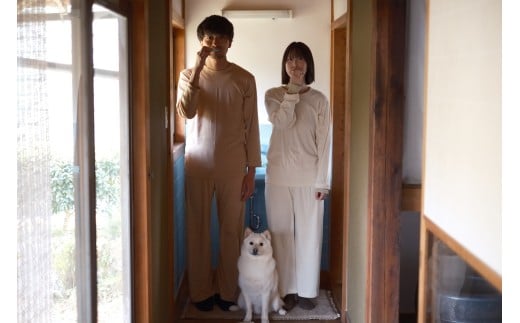 オーガニック コットン 100％ Sugano ORGANIC スリープウェアボトムス Mサイズ(白) | スリープウェア ボトムス オーガニック コットン Mサイズ 白 伸縮 保湿性 通気性 安全 農薬不使用 化学肥料不使用 肌着 天然 綿 フィット 着心地 締め付けない やわらかい 国産 肌に優しい 手作り スガノ工房 奈良県 御杖村