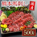 【ふるさと納税】馬刺し 赤身馬刺し ふるさと納税 国産 上赤身馬刺し 500g 馬肉 セット 詰め合わせ お取り寄せ 冷凍 馬肉 赤身 馬刺し ふるさと納税 刺身 お歳暮 お土産 ギフト 贈答用 おつまみ 阿蘇牧場 熊本県 阿蘇市