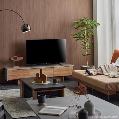 ふるさと納税 大川市 テレビボード 幅180cm ローボード ルーラー2 ヴィンテージナチュラル【モーブル/大川家具】 |  | 01