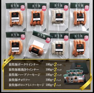 北海道産放牧豚 無添加ウインナーセット【12000202】