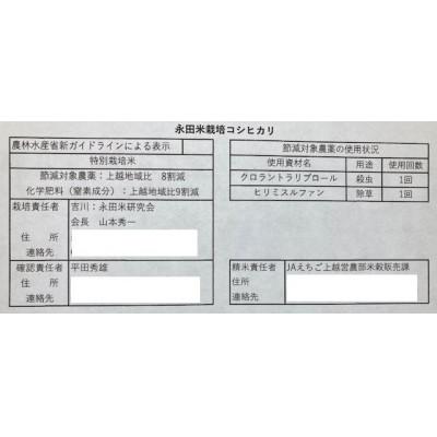 ふるさと納税 上越市 永田農法米コシヒカリ　令和7年産　2kg×2袋 |  | 01