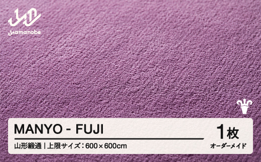 【山形緞通】MANYO - FUJI オーダーメイド (上限：600cm×600cm)  [oc-lrmyx600-fu]
