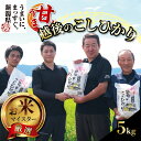 【ふるさと納税】 新米 コシヒカリ 令和6年産 5kg 甘うま越後のこしひかり 越後 えちご 玄米 特別栽培米 新潟 コメ こめ お米 米 しんまい 新潟県 新潟米 新発田市 新発田産 10月発送