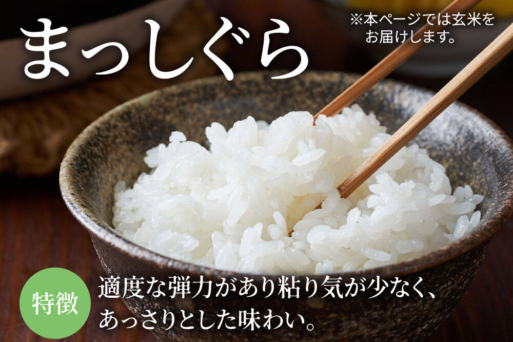 米【特別栽培米】まっしぐら 玄米 5kg（5kg×1袋）令和7年産 青森県弘前市産 [5キロ まっしぐら 特別栽培米 玄米 ブランド米 青森県 弘前市産]