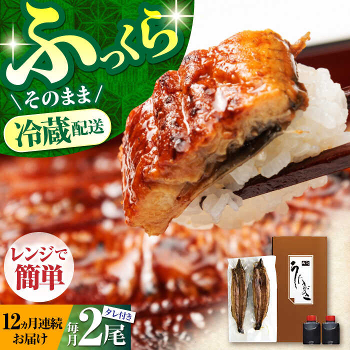 【ふるさと納税】【12回定期便】高知県産 朝焼きうなぎ蒲焼 2尾 セット 【株式会社 四国健商】[ATAF088]