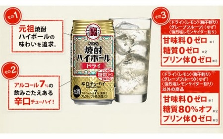 宝酒造 タカラ 焼酎 ハイボール 梅干割り 350ml 24本 酒 サイダー割り アルコール 缶チューハイ ギフト 父の日 母の日 お酒 おすすめ 酎ハイ 7％ 辛口 甘味料ゼロ 糖質ゼロ プリン体ゼ