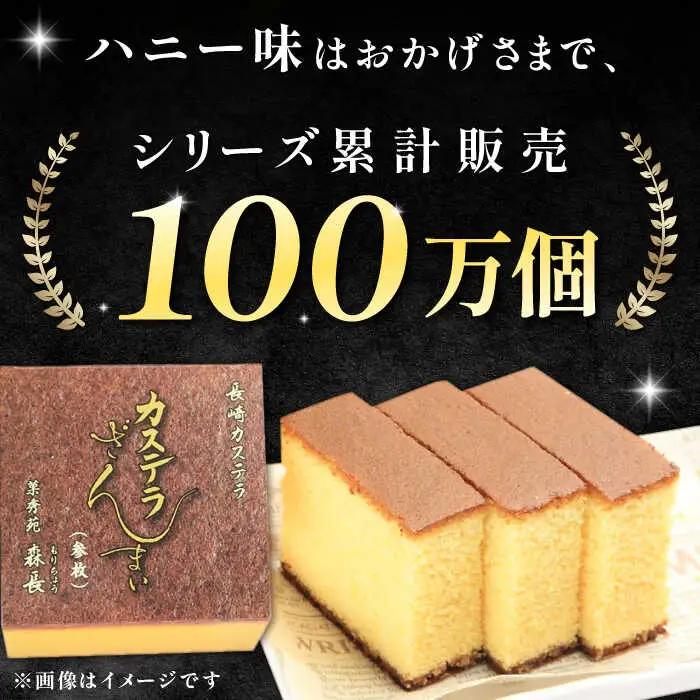 【長崎カステラ】カステラ ざんまい 長持ち 3枚カット×3箱 (ハニー×2・抹茶×1)【菓秀苑 森長】[QBL002] 長崎カステラ おやつ 九州 長崎 佐々町 ふるさと納税 おすすめ