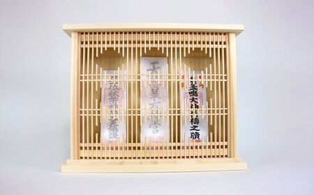 神棚 牡丹 / ひのき モダン おしゃれ シンプル 壁掛け 白川町 / 和泉産業[AWBH004]