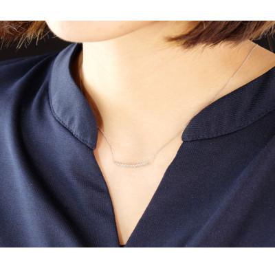 ふるさと納税 大月市 PT900　ダイヤモンド　ネックレス　0.30ct　17779A　Pt　DIA　PN |  | 03