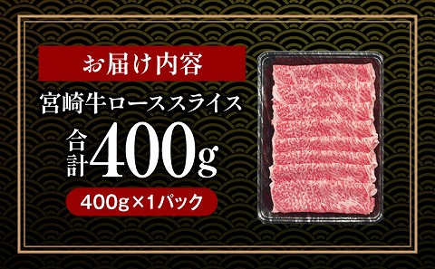 宮崎牛 ローススライス 400g