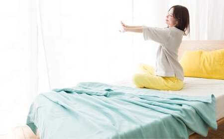 cumuco（クムコ）６重織ガーゼケット シングル _みずいろ【G0286】