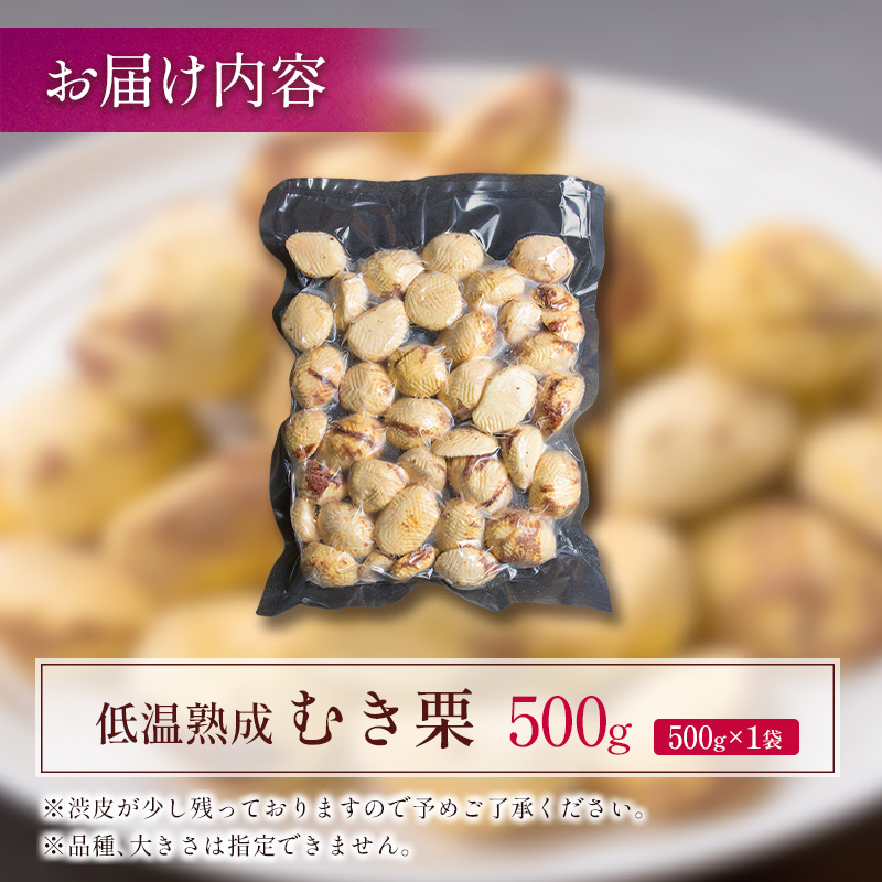 ＜2026年出荷!!＞＜訳あり＞期間限定 国産 低温熟成栗（むき栗）500g 産地直送 お取り寄せ 熟成宝珠栗 宮崎県新富町産 先行予約【B505-26】_イメージ5