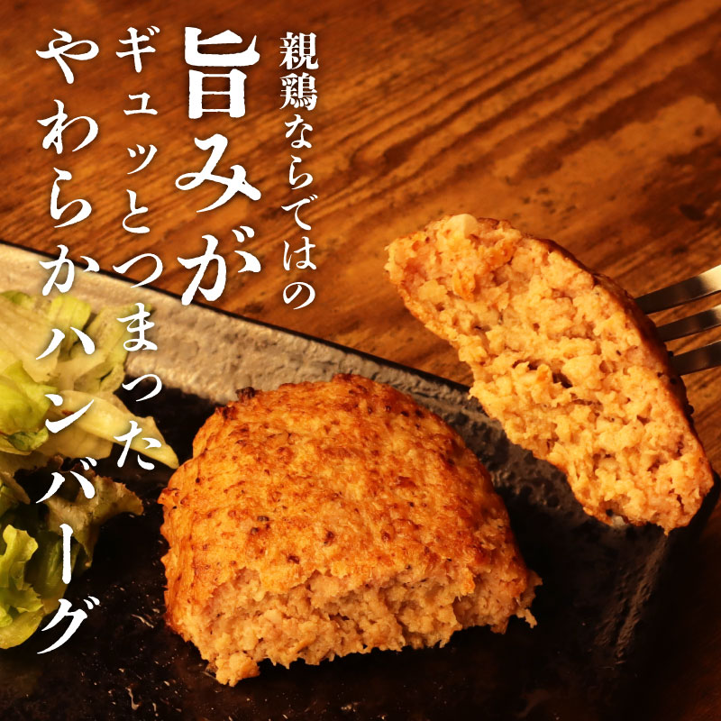 親鶏 ハンバーグ 5個 500g 100g × 5 パック 鶏肉 鶏 チキン タンパク つくね 肉 とり 精肉 ブランド鶏 おかず おつまみ 冷凍 小分け 簡単調理 郷土食 新潟親鶏 マルコ岩村 新潟