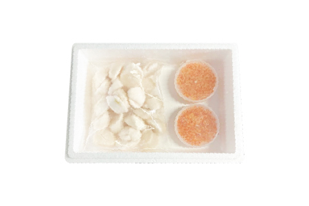 いくら醤油漬け100g×2P、ほたて貝柱500g×1P C-36041