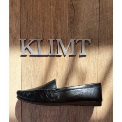 ふるさと納税 静岡市 靴　KLIMT(クリムト) のふわふわ楽チン　23.5cm　ブラック　モカシンシューズ　