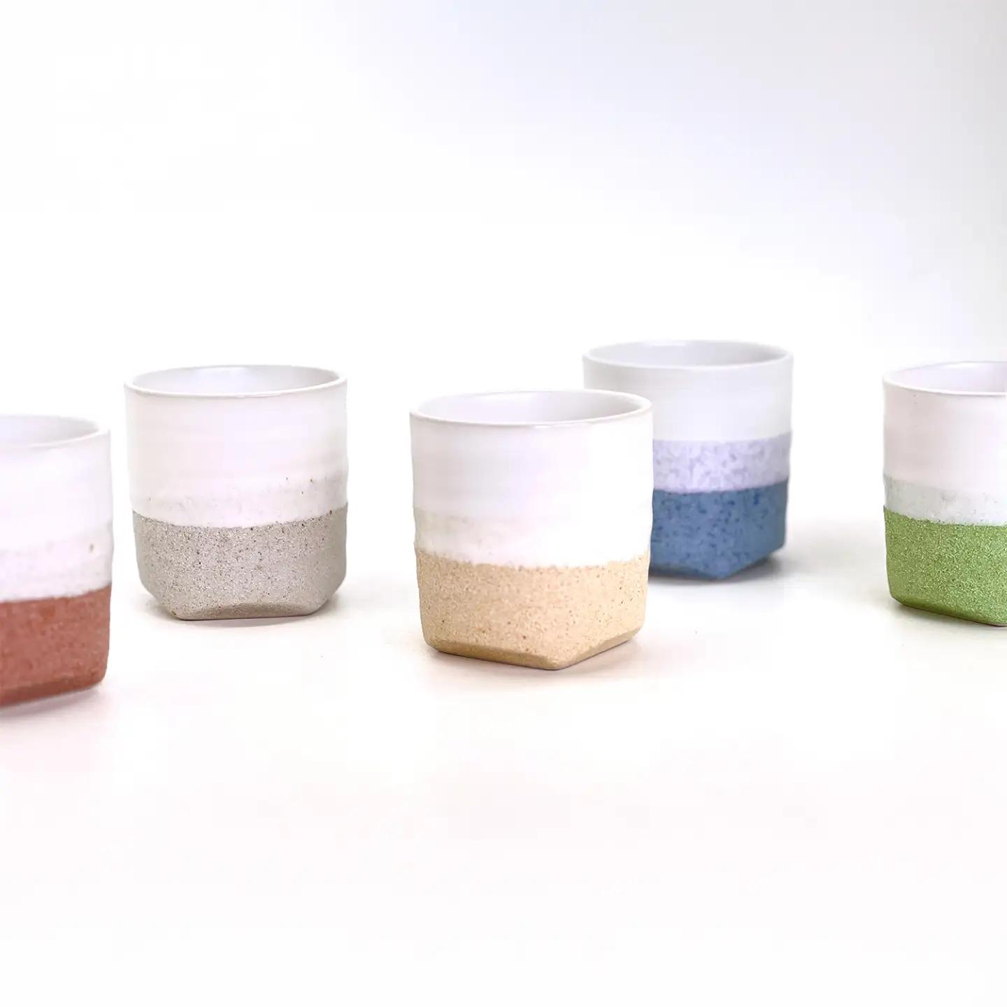 Glaze Free Cup ブルー＆グレー ペアカップ 【株式会社虔山】 フリーカップ ペア[MHJ014]