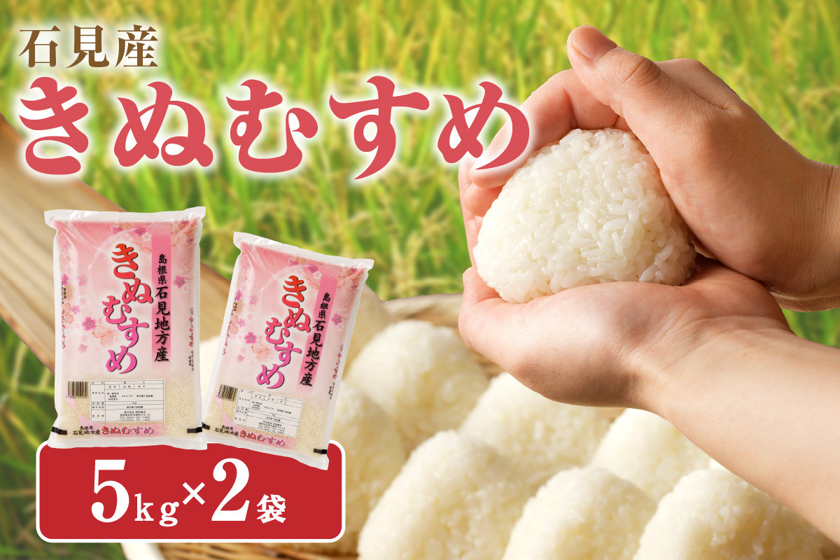 
【令和6年産】石見産きぬむすめ10kg 米 お米 きぬむすめ 精米 白米 玄米 ごはん お取り寄せ 特産 10キロ 10kg 【500】
