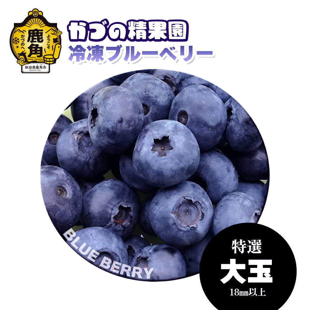 《 特選・大玉 》 冷凍ブルーベリー 1kg 無農薬 新鮮 旬 国産 ブルーベリー ジュース 冷凍 お中元 お歳暮 お取り寄せ 母の日 父の日 グルメ ギフト 故郷 秋田 あきた 鹿角市 鹿角 送料無料 【かづの精果園】