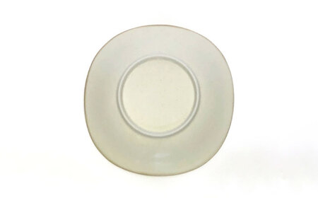 【美濃焼】淡く優しいフチドリのカレー皿 4点セット【山正各務陶器】 ナチュラル　器 北欧風 クリーム色 (490307)[MFW055]