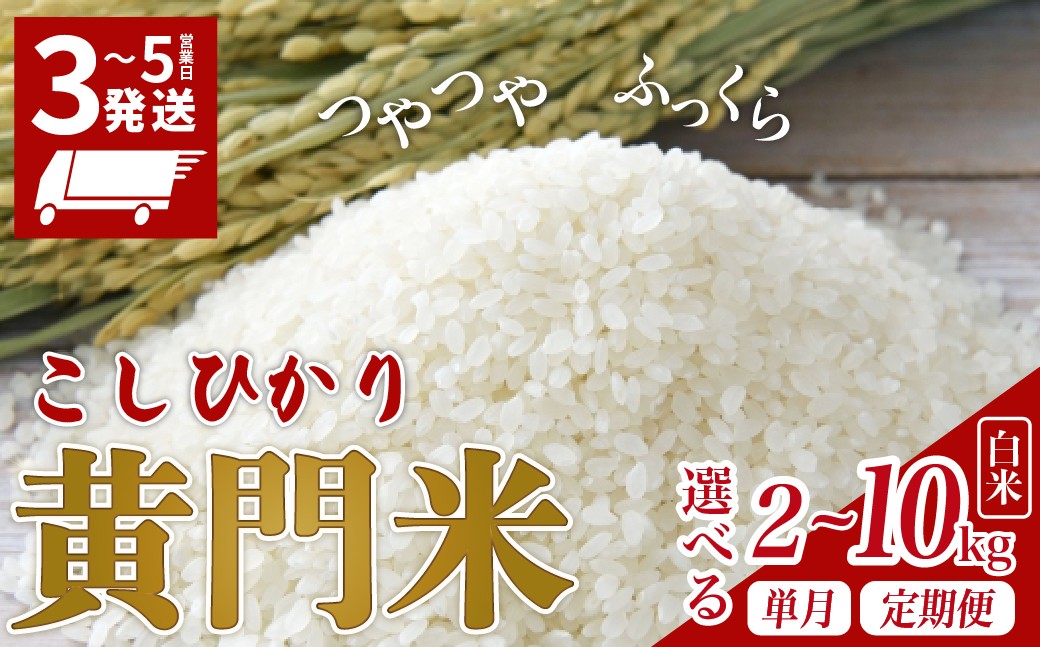 
                  令和8年度 米 新米 コシヒカリ 白米 2kg 5kg 10kg 黄門米 選べる 内容量 定期便【3～5営業日発送】 | 新米 精米 3～5営業日発送 スピード配送 選べる定期便 コシヒカリ こしひかり 米 お米 おこめ こめ 白米 精米 ごはん ご飯 コシヒカリ 厳選米 冷めてもおいしい 美味しい こだわり 甘い ふっくら 米どころ ブランド米 タツミ米穀 茨城県 常陸太田市
                