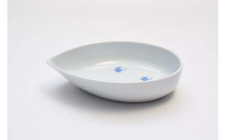 有田焼 染付波千鳥 刺身皿・組千代口【深川製磁】食器 器 うつわ 食器セット 皿 刺身皿 醤油皿 小皿 鳥 千鳥 染付 食洗機対応 A80-60
