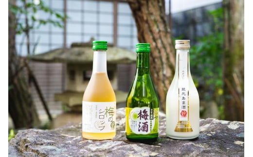 
            甲斐の開運 梅酒・梅のシロップ・蔵元あま酒セット 300ml×各2本 【井出醸造店】
          