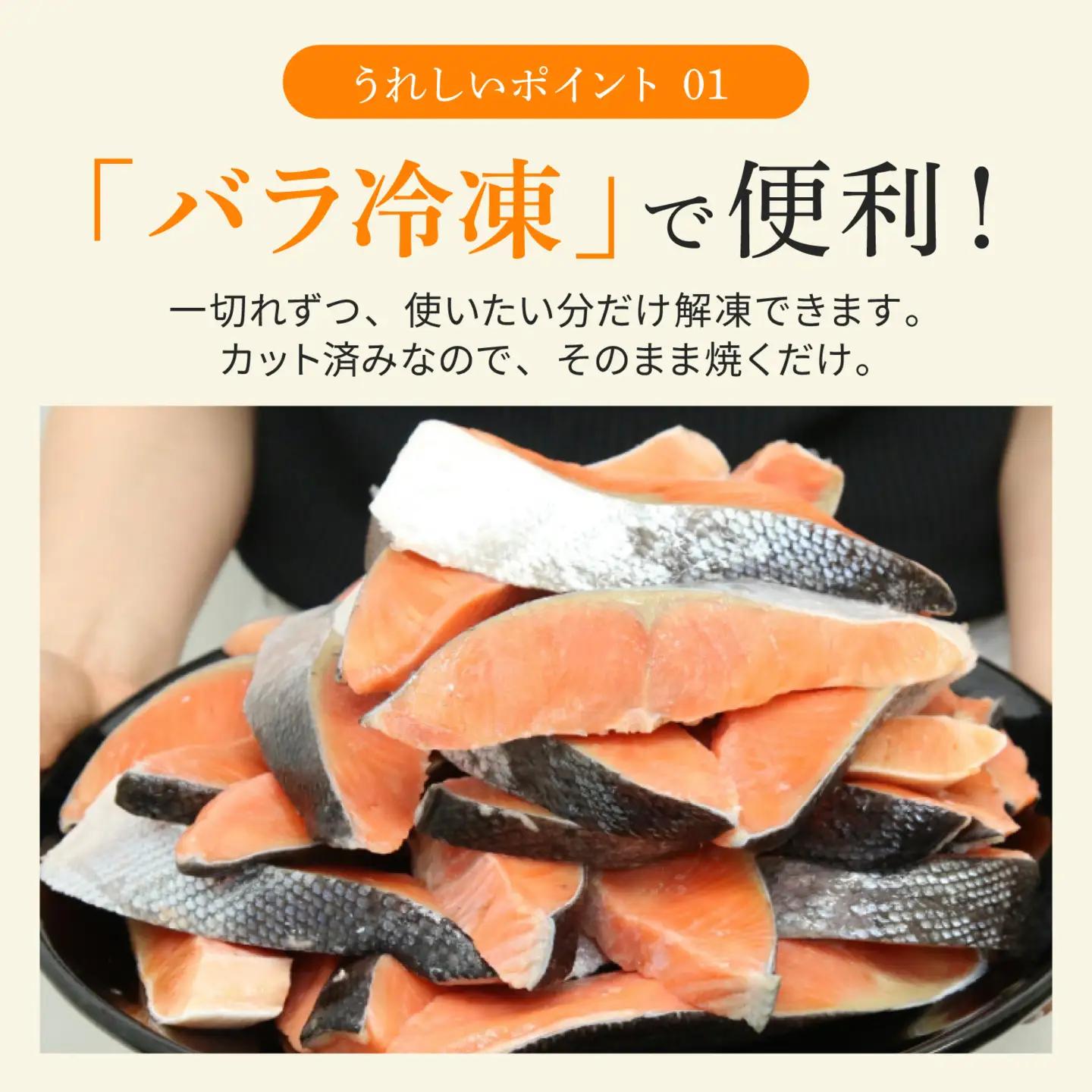 骨取り塩銀鮭 切身 10切(5切×2パック) [BM04] | 鮭切り身 鮭 骨抜き