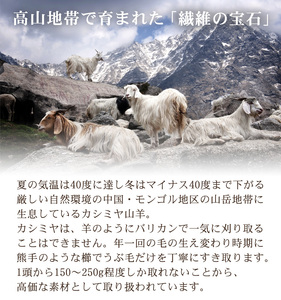 ROMANCE カシミヤ100％ シングル ベージュ　30205960