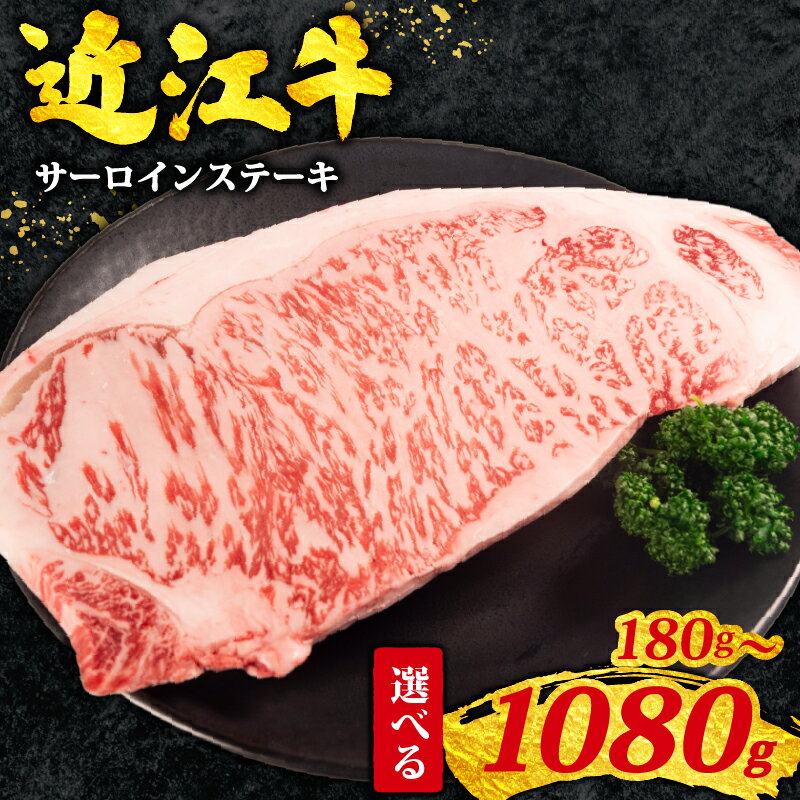 【ふるさと納税】 近江牛 サーロインステーキ 1080g~180g 1枚/2枚/4枚/6枚 ふるさと納税 ステーキ 黒毛和牛 霜降り 冷凍 近江牛 ブランド和牛 ふるさと納税 牛肉 国産 人気 焼き肉 焼肉 肉 牛肉 ロース サーロイン A4 A5 sute-ki すだく 厳選 お歳暮 お祝い 滋賀県 竜王町