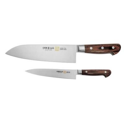 ふるさと納税 関市 包丁2点セット(三徳・ペティ150)伊勢屋治平 モリブデン鋼 口金付 マホガニー |  | 03