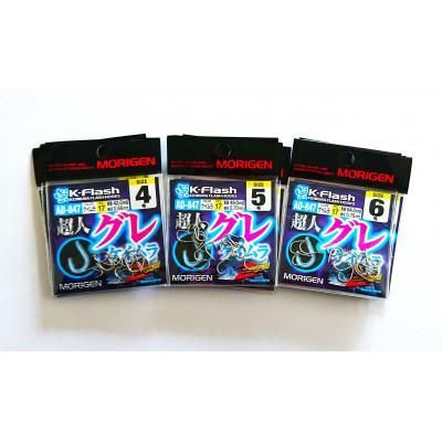 ふるさと納税 加東市 もりげん(MORIGEN)　釣針　超人グレ　ケイムラ　9枚セット(4号・5号・6号/各3枚)