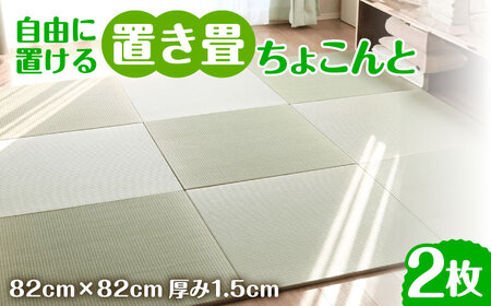 フローリング置き畳「ちょこんと」2枚セット / 家具 / 佐賀県 / 株式会社WT（青畳工房） [41AAAX002]