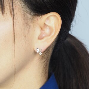 PT900 0.04ct ダイヤモンド ピアス　FFP-000340