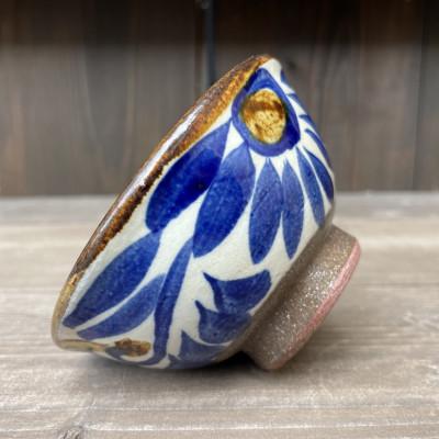 ふるさと納税 西原町 やちむん 唐草紋様 茶碗 マカイ(染付)青 |  | 02