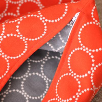 ふるさと納税 藤枝市 ミニクッション 長方形 タンバリン生地 オレンジ (if2125) |  | 02