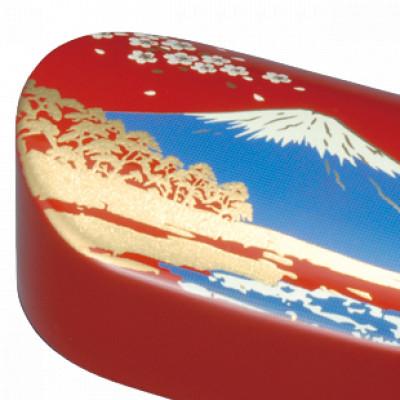 ふるさと納税 海南市 紀州漆器 漆芸 蒔絵 文鎮 小判型 富士山 赤 |  | 01