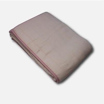 ふるさと納税 蒲郡市 【洗うたびにふっくら、やわらか】三河木綿　8重ガーゼケット(シングル)_ピンク【G0199】